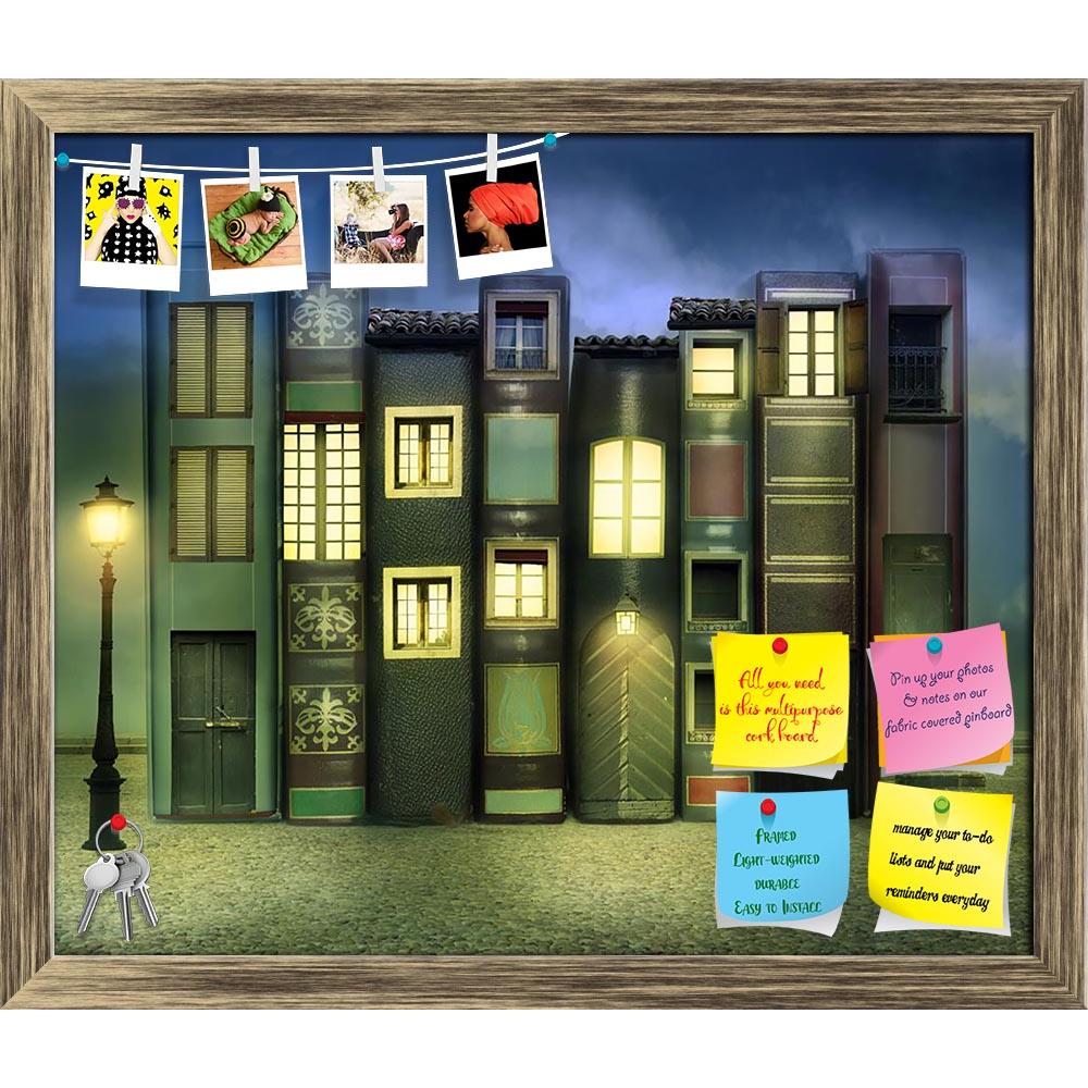 ArtzFolio Books With Windows Doors Lamps Printed Bulletin Board Notice Pin Board Soft Board | Framed-Bulletin Boards Framed-AZSAO27740082BLB_FR_L-Image Code 5003416 Vishnu Image Folio Pvt Ltd, IC 5003416, ArtzFolio, Bulletin Boards Framed, Conceptual, Kids, Digital Art, books, with, windows, doors, lamps, printed, bulletin, board, notice, pin, soft, framed, many, external, background, night, book, old, fantasy, building, house, nocturne, illustration, illustrative, fable, window, shutter, lamp, street, sky,
