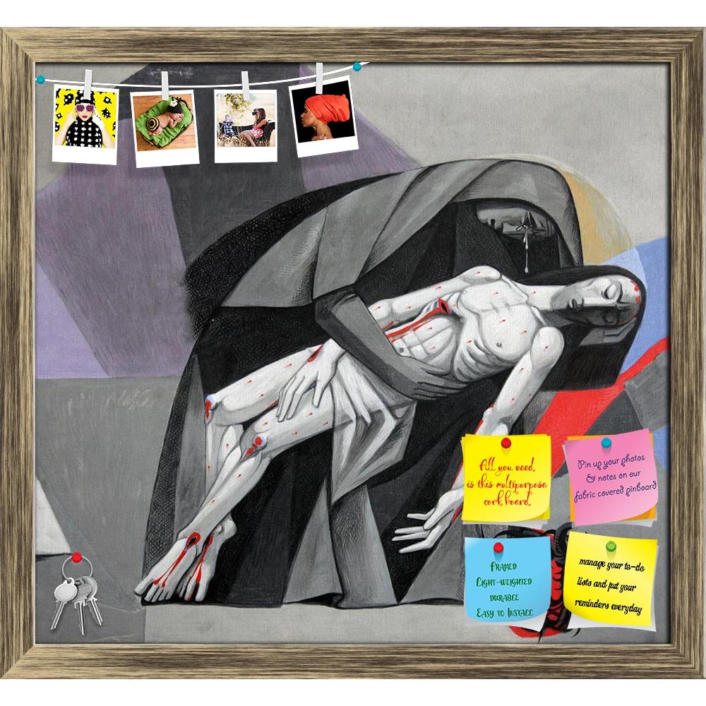 ArtzFolio 13th Station Of Cross Jesus Body Is Removed From Cross Printed Bulletin Board Notice Pin Board Soft Board | Framed-Bulletin Boards Framed-AZSAO27817959BLB_FR_L-Image Code 5003423 Vishnu Image Folio Pvt Ltd, IC 5003423, ArtzFolio, Bulletin Boards Framed, Religious, Fine Art Reprint, 13th, station, of, cross, jesus, body, is, removed, from, printed, bulletin, board, notice, pin, soft, framed, stations, church, holy, trinity, bavarian, village, gemunden, am, main, germany, abbey, monastery, bavaria, 
