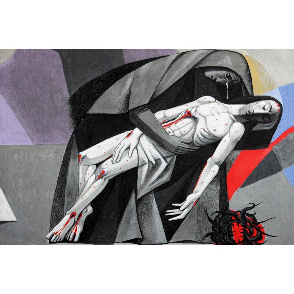 ArtzFolio 13th Station Of Cross Jesus Body Is Removed From Cross Unframed Paper Poster-Paper Posters Unframed-AZART27817959POS_UN_L-Image Code 5003423 Vishnu Image Folio Pvt Ltd, IC 5003423, ArtzFolio, Paper Posters Unframed, Religious, Fine Art Reprint, 13th, station, of, cross, jesus, body, is, removed, from, unframed, paper, poster, wall, large, size, for, living, room, home, decoration, big, framed, decor, posters, pitaara, box, modern, art, with, frame, bedroom, amazonbasics, door, drawing, small, deco