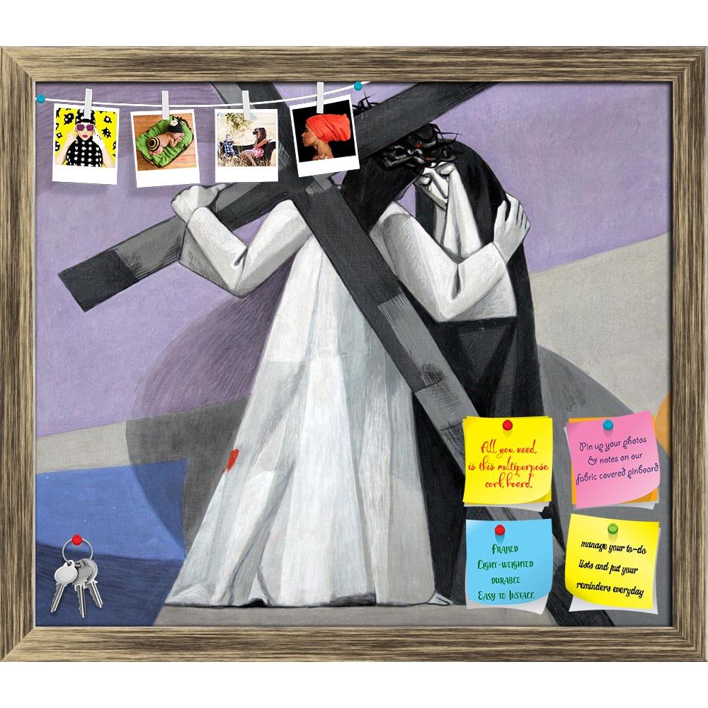 ArtzFolio 4th Station Of Cross Jesus Meets His Mother Printed Bulletin Board Notice Pin Board Soft Board | Framed-Bulletin Boards Framed-AZSAO27817967BLB_FR_L-Image Code 5003424 Vishnu Image Folio Pvt Ltd, IC 5003424, ArtzFolio, Bulletin Boards Framed, Religious, Fine Art Reprint, 4th, station, of, cross, jesus, meets, his, mother, printed, bulletin, board, notice, pin, soft, framed, stations, church, holy, trinity, bavarian, village, gemunden, am, main, germany, abbey, monastery, bavaria, j, agony, art, ar