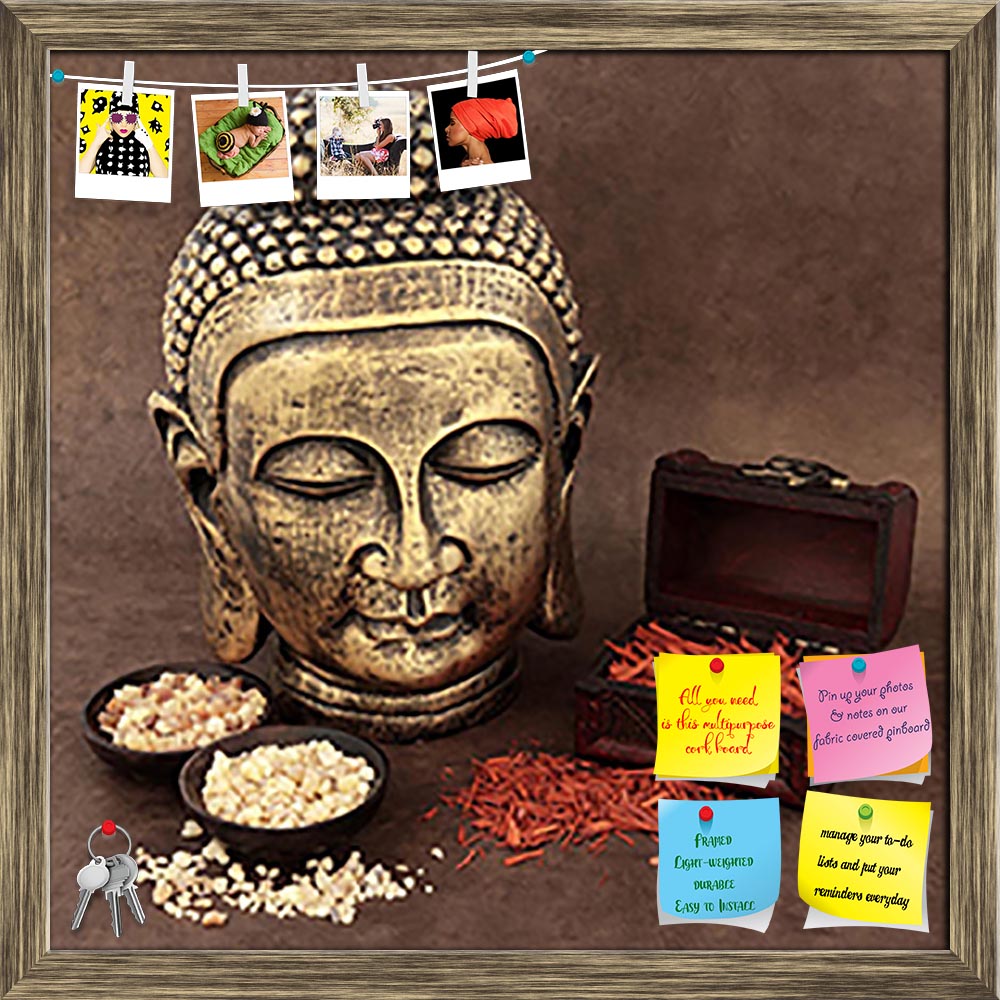 ArtzFolio Lord Buddha With Incense Of Sandalwood Printed Bulletin Board Notice Pin Board Soft Board | Framed-Bulletin Boards Framed-AZSAO27837511BLB_FR_L-Image Code 5003429 Vishnu Image Folio Pvt Ltd, IC 5003429, ArtzFolio, Bulletin Boards Framed, Religious, Photography, lord, buddha, with, incense, of, sandalwood, printed, bulletin, board, notice, pin, soft, framed, gold, frankincense, myrrh, handmade, lokta, brown, paper, background, ritual, zen, buddhism, prayer, god, religion, tradition, culture, peace,