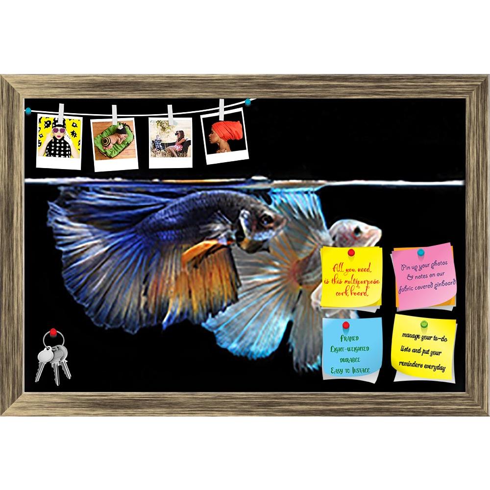 ArtzFolio Fight Fish Printed Bulletin Board Notice Pin Board Soft Board | Framed-Bulletin Boards Framed-AZSAO28016249BLB_FR_L-Image Code 5003443 Vishnu Image Folio Pvt Ltd, IC 5003443, ArtzFolio, Bulletin Boards Framed, Animals, Photography, fight, fish, printed, bulletin, board, notice, pin, soft, framed, pin up board, push pin board, extra large cork board, big pin board, notice board, small bulletin board, cork board, wall notice board, giant cork board, bulletin board, office notice board, office cork b