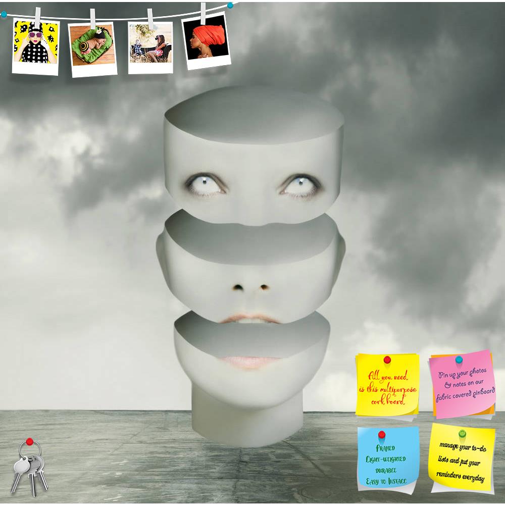 ArtzFolio Human Head Divided In Three Parts D1 Printed Bulletin Board Notice Pin Board Soft Board | Frameless-Bulletin Boards Frameless-AZSAO28072022BLB_FL_L-Image Code 5003456 Vishnu Image Folio Pvt Ltd, IC 5003456, ArtzFolio, Bulletin Boards Frameless, Conceptual, Digital Art, human, head, divided, in, three, parts, d1, printed, bulletin, board, notice, pin, soft, frameless, metaphysics, imagine, representing, surreal, background, art, artistic, artist, surrealistic, sky, woman, face, floor, cloud, dramat