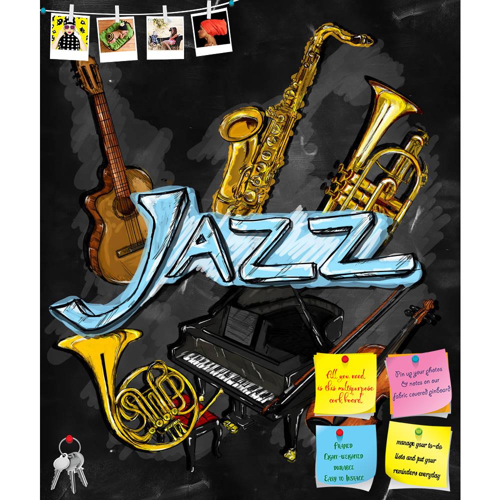 ArtzFolio Jazz Artwork Instrument Printed Bulletin Board Notice Pin Board Soft Board | Frameless-Bulletin Boards Frameless-AZSAO28130753BLB_FL_L-Image Code 5003462 Vishnu Image Folio Pvt Ltd, IC 5003462, ArtzFolio, Bulletin Boards Frameless, Music & Dance, Digital Art, jazz, artwork, instrument, printed, bulletin, board, notice, pin, soft, frameless, painting, musical, background, pin up board, push pin board, extra large cork board, big pin board, notice board, small bulletin board, cork board, wall notice