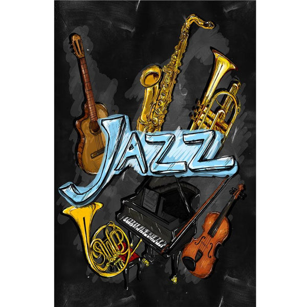 Jazz Artwork Instrument Unframed Paper Poster-Paper Posters Unframed-POS_UN-IC 5003462 IC 5003462, Abstract Expressionism, Abstracts, Ancient, Art and Paintings, Digital, Digital Art, Drawing, Graphic, Historical, Impressionism, Medieval, Music, Music and Dance, Music and Musical Instruments, Musical Instruments, Paintings, Patterns, Pets, Semi Abstract, Signs, Signs and Symbols, Vintage, Watercolour, jazz, artwork, instrument, unframed, paper, wall, poster, abstract, album, art, artistic, background, black
