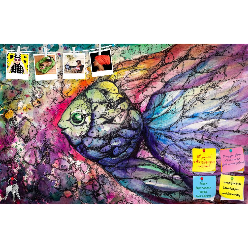 ArtzFolio Shoal Of Fish On The Coral Reef Printed Bulletin Board Notice Pin Board Soft Board | Frameless-Bulletin Boards Frameless-AZSAO28198611BLB_FL_L-Image Code 5003468 Vishnu Image Folio Pvt Ltd, IC 5003468, ArtzFolio, Bulletin Boards Frameless, Abstract, Animals, Kids, Fine Art Reprint, shoal, of, fish, on, the, coral, reef, printed, bulletin, board, notice, pin, soft, frameless, picture, created, watercolors, pin up board, push pin board, extra large cork board, big pin board, notice board, small bull