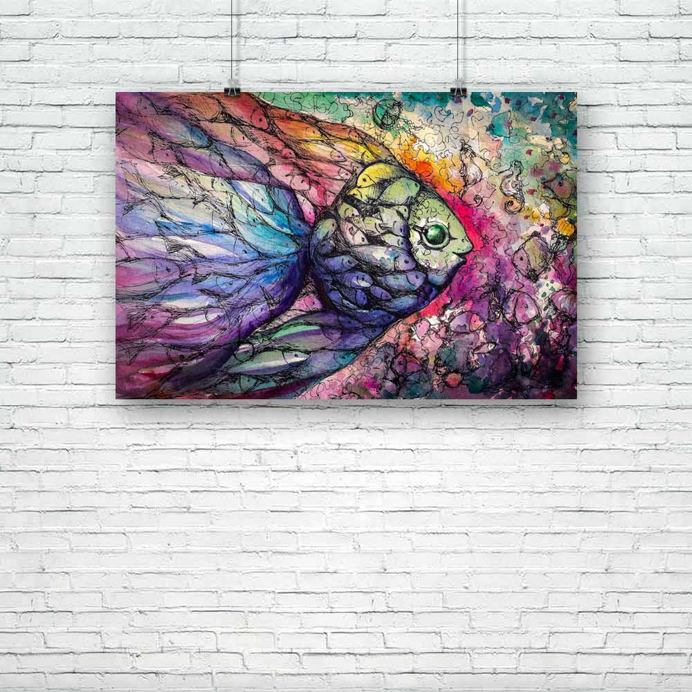 Shoal Of Fish On The Coral Reef Unframed Paper Poster-Paper Posters Unframed-POS_UN-IC 5003468 IC 5003468, Abstract Expressionism, Abstracts, Animals, Art and Paintings, Asian, Birds, Drawing, Hand Drawn, Illustrations, Nature, Paintings, Pets, Scenic, Semi Abstract, Tropical, Watercolour, shoal, of, fish, on, the, coral, reef, unframed, paper, poster, koi, abstract, animal, aquarium, aquatic, art, artwork, backdrop, background, beautiful, blue, carp, color, colorful, domesticated, fauna, fin, fluid, gold, 