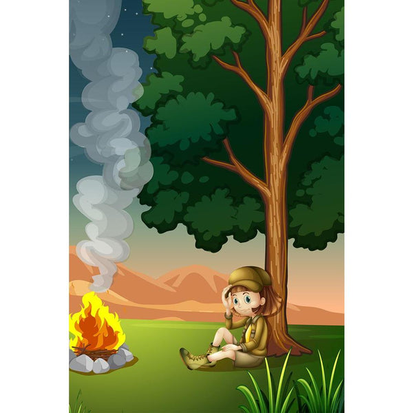 Two Explorers Making A Campfire Unframed Paper Poster-Paper Posters Unframed-POS_UN-IC 5003469 IC 5003469, Animated Cartoons, Baby, Caricature, Cartoons, Children, Digital, Digital Art, Drawing, Graphic, Illustrations, Kids, People, Stars, Wooden, two, explorers, making, a, campfire, unframed, paper, wall, poster, boy, burn, burning, camping, cartoon, evening, explore, explorer, exploring, farmhouse, female, fire, flame, flaming, gentleman, girl, grass, green, home, house, humans, illustration, image, lady,