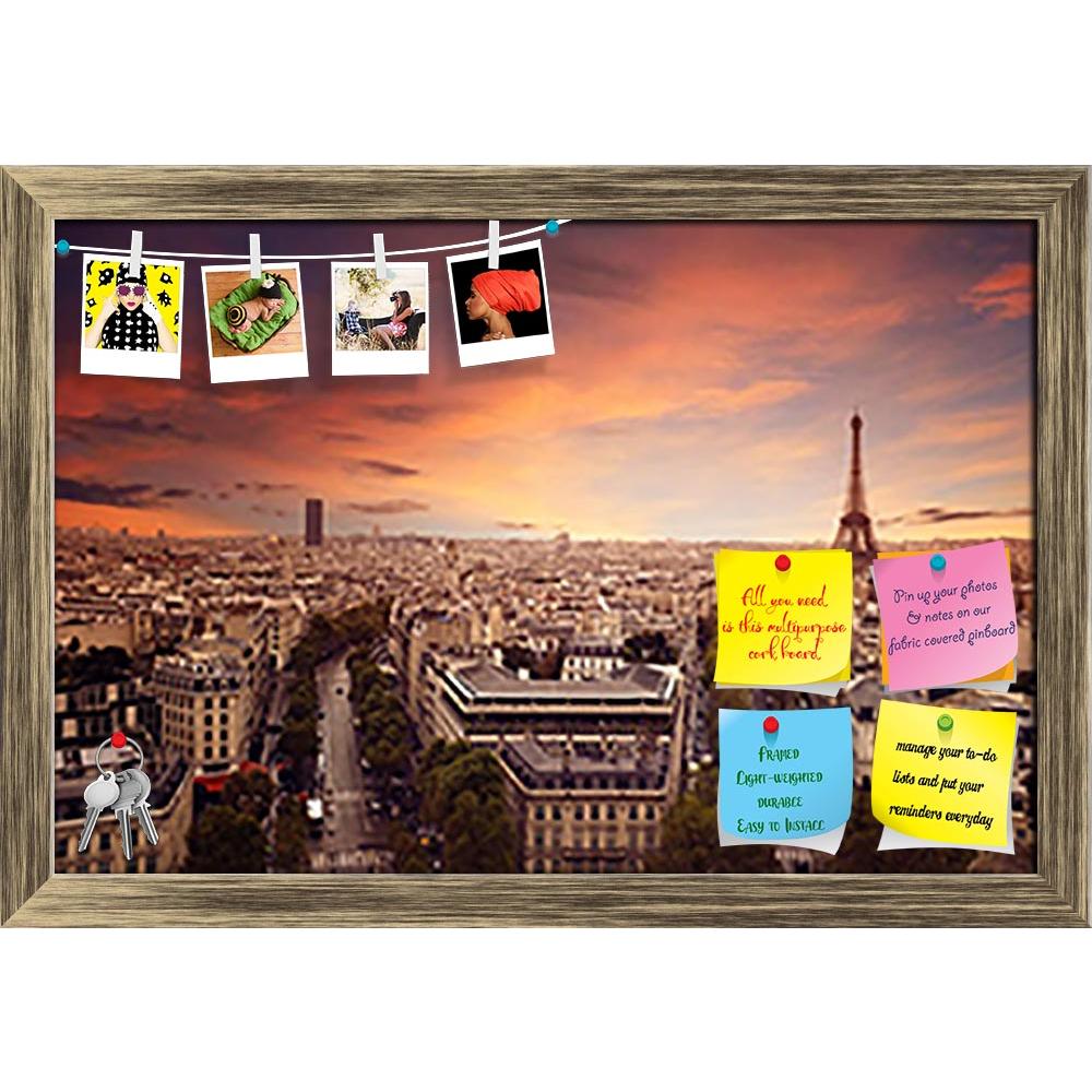 ArtzFolio Paris Skyline Printed Bulletin Board Notice Pin Board Soft Board | Framed-Bulletin Boards Framed-AZSAO28218868BLB_FR_L-Image Code 5003471 Vishnu Image Folio Pvt Ltd, IC 5003471, ArtzFolio, Bulletin Boards Framed, Places, Photography, paris, skyline, printed, bulletin, board, notice, pin, soft, framed, france, city, eiffel, tower, birds, eye, view, europe, metropolis, of, love, romantic, cheesy, sunrise, morning, evening, sunset, old, building, landmarks, points, interest, to, travel, champs, elyse