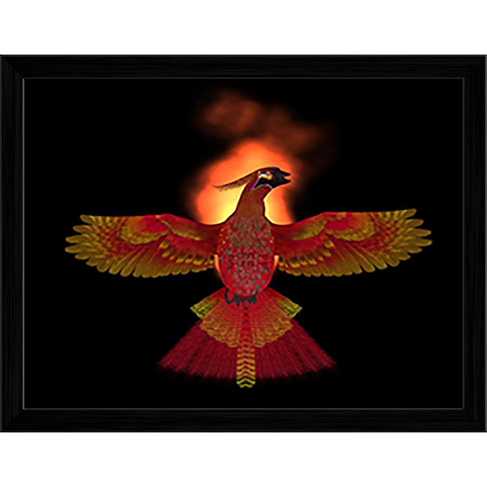 Pitaara Box Phoenix Bird Fire Canvas Painting Synthetic Frame-Paintings Synthetic Framing-PBART28261264AFF_FW_L-Image Code 5003473 Vishnu Image Folio Pvt Ltd, IC 5003473, Pitaara Box, Paintings Synthetic Framing, Birds, Fantasy, Digital Art, phoenix, bird, fire, canvas, painting, synthetic, frame, firebird, avian, life, mythical, myth, mythology, reborn, renewal, ashes, regeneration, symbol, resurrection, long-lived, wildfowl, fowl, colorful, feathers, flight, fly, wing, species, vertebrate, bipedal, warm-b
