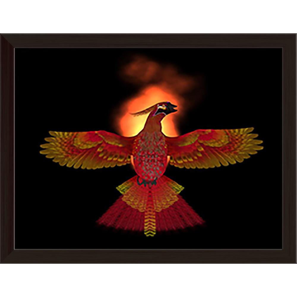 Pitaara Box Phoenix Bird Fire Canvas Painting Synthetic Frame-Paintings Synthetic Framing-PBART28261264AFF_FW_L-Image Code 5003473 Vishnu Image Folio Pvt Ltd, IC 5003473, Pitaara Box, Paintings Synthetic Framing, Birds, Fantasy, Digital Art, phoenix, bird, fire, canvas, painting, synthetic, frame, firebird, avian, life, mythical, myth, mythology, reborn, renewal, ashes, regeneration, symbol, resurrection, long-lived, wildfowl, fowl, colorful, feathers, flight, fly, wing, species, vertebrate, bipedal, warm-b