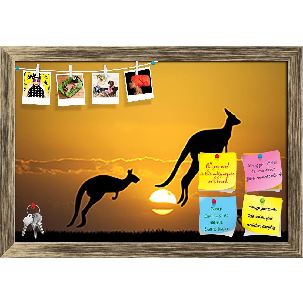 ArtzFolio Kangaroos At Sunset Printed Bulletin Board Notice Pin Board Soft Board | Framed-Bulletin Boards Framed-AZSAO28276984BLB_FR_L-Image Code 5003475 Vishnu Image Folio Pvt Ltd, IC 5003475, ArtzFolio, Bulletin Boards Framed, Animals, Kids, Photography, kangaroos, at, sunset, printed, bulletin, board, notice, pin, soft, framed, sunrise, sun, summer, sky, silhouette, outdoor, orange, nature, marsupial, mammal, landscape, land, kangaroo, grass, field, evening, dusk, drawing, desert, cute, country, black, b