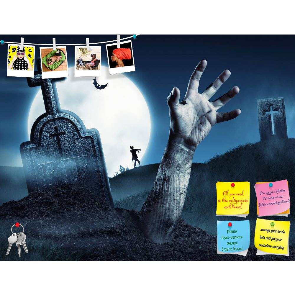 ArtzFolio Zombie Hand Coming Out Of His Grave Printed Bulletin Board Notice Pin Board Soft Board | Frameless-Bulletin Boards Frameless-AZSAO28334393BLB_FL_L-Image Code 5003478 Vishnu Image Folio Pvt Ltd, IC 5003478, ArtzFolio, Bulletin Boards Frameless, Fantasy, Digital Art, zombie, hand, coming, out, of, his, grave, printed, bulletin, board, notice, pin, soft, frameless, full, moon, aftermath, apocalypse, blood, cemetery, corpse, creepy, cross, cruel, danger, dark, dead, death, demon, devil, evil, fear, fo