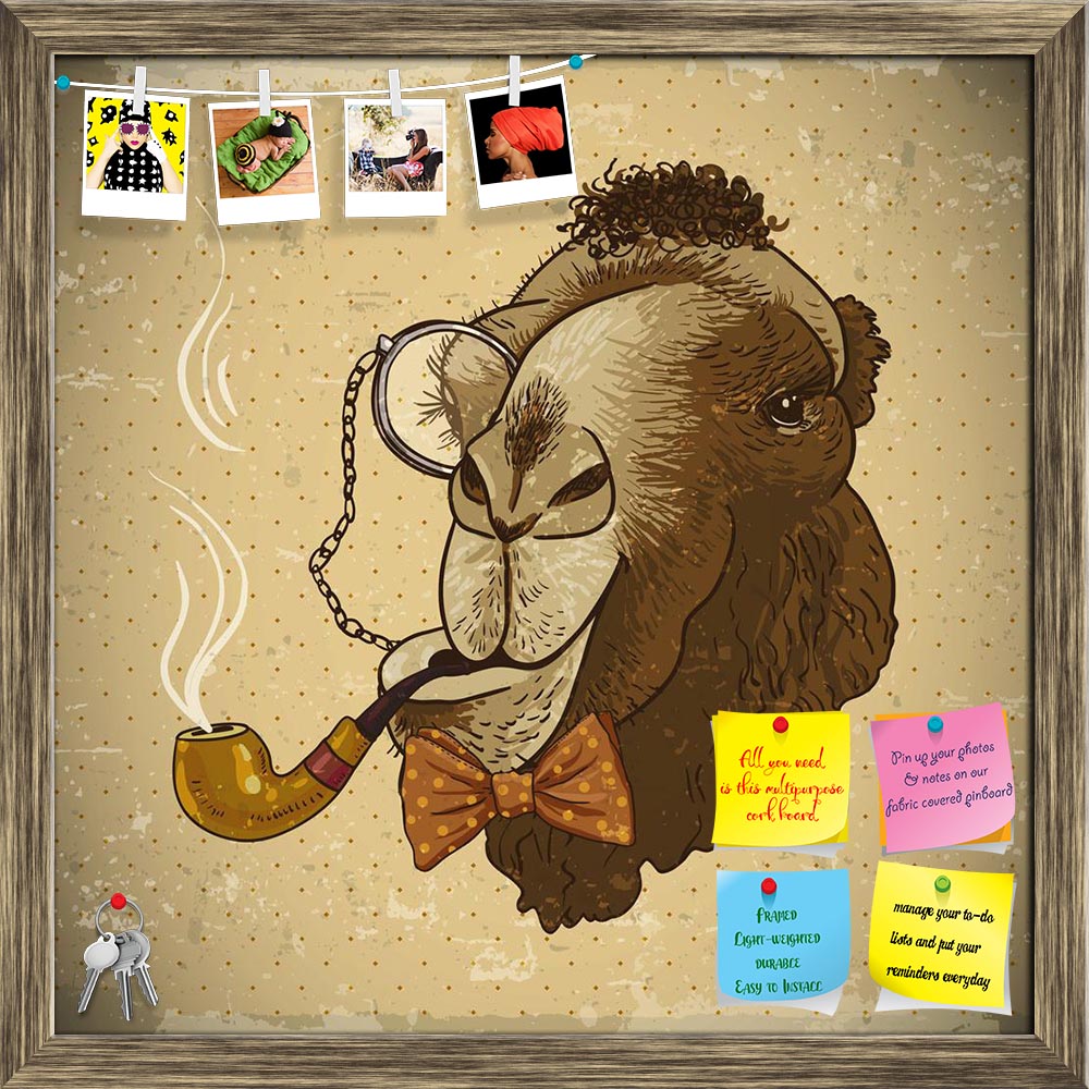 ArtzFolio Hipster Camel with a Pipe & Monocle Printed Bulletin Board Notice Pin Board Soft Board | Framed-Bulletin Boards Framed-AZSAO28346840BLB_FR_L-Image Code 5003479 Vishnu Image Folio Pvt Ltd, IC 5003479, ArtzFolio, Bulletin Boards Framed, Animals, Kids, Digital Art, hipster, camel, with, a, pipe, monocle, printed, bulletin, board, notice, pin, soft, framed, vintage, card, animal, vector, illustration, pin up board, push pin board, extra large cork board, big pin board, notice board, small bulletin boa