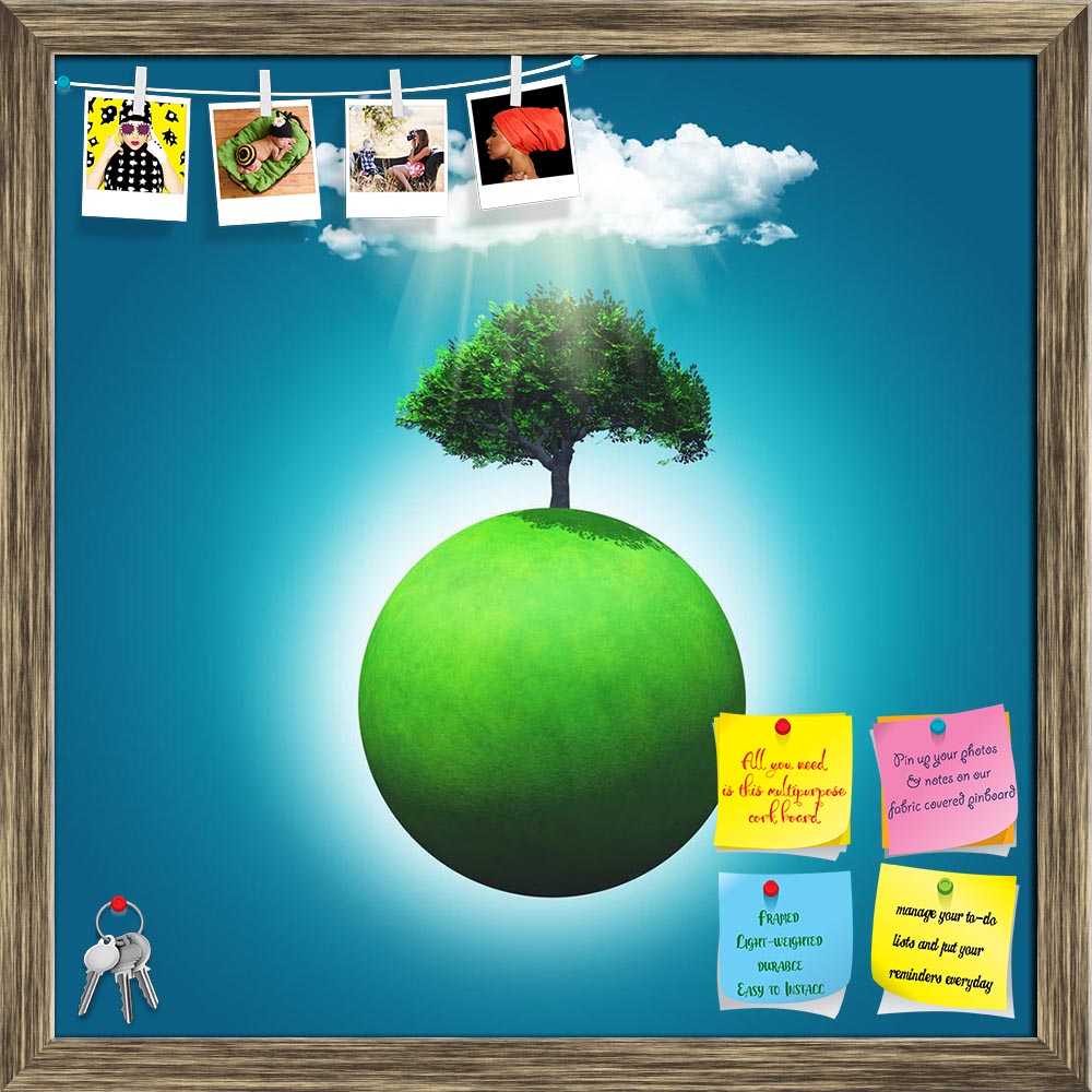 ArtzFolio Grassy Globe With Tree D2 Printed Bulletin Board Notice Pin Board Soft Board | Framed-Bulletin Boards Framed-AZSAO28356536BLB_FR_L-Image Code 5003480 Vishnu Image Folio Pvt Ltd, IC 5003480, ArtzFolio, Bulletin Boards Framed, Conceptual, Places, Digital Art, grassy, globe, with, tree, d2, printed, bulletin, board, notice, pin, soft, framed, 3d, render, cloud, sunrays, planet, earth, trees, illustration, nature, clouds, sky, science, fiction, landscape, summer, green, fictional, abstract, sun, sunny