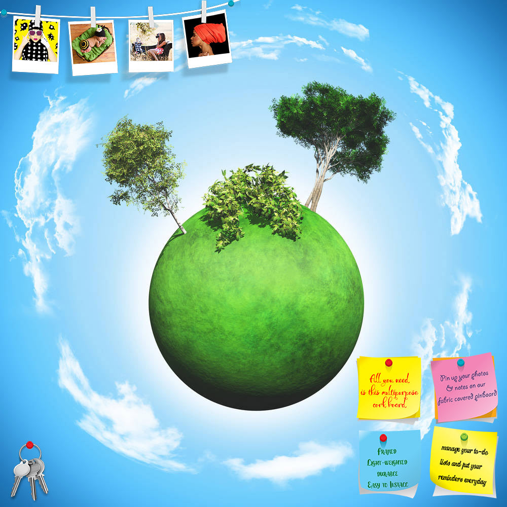 ArtzFolio Grassy Globe With Tree D3 Printed Bulletin Board Notice Pin Board Soft Board | Frameless-Bulletin Boards Frameless-AZSAO28356539BLB_FL_L-Image Code 5003481 Vishnu Image Folio Pvt Ltd, IC 5003481, ArtzFolio, Bulletin Boards Frameless, Conceptual, Places, Digital Art, grassy, globe, with, tree, d3, printed, bulletin, board, notice, pin, soft, frameless, 3d, render, glove, trees, bushes, clouds, planet, earth, illustration, nature, sky, science, fiction, landscape, summer, green, fictional, abstract,
