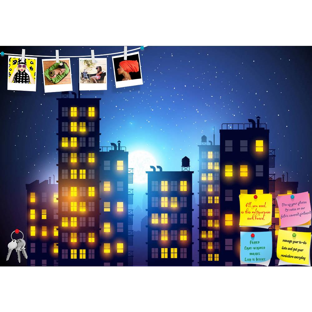 ArtzFolio City At Night Printed Bulletin Board Notice Pin Board Soft Board | Frameless-Bulletin Boards Frameless-AZSAO28416309BLB_FL_L-Image Code 5003489 Vishnu Image Folio Pvt Ltd, IC 5003489, ArtzFolio, Bulletin Boards Frameless, Places, Digital Art, city, at, night, printed, bulletin, board, notice, pin, soft, frameless, vector, illustration, apartment, blocks, buildings, cityscape, apartments, windows, rooms, urban, big, evening, town, light, symbols, icons, moonlight, moon, sky, scene, scenic, metro, d