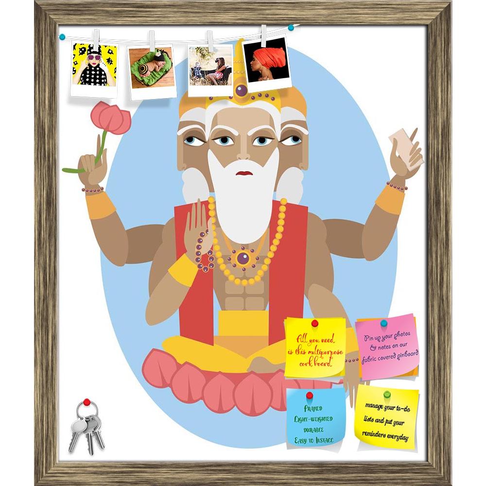 ArtzFolio Hindu Deity Lord Brahma Printed Bulletin Board Notice Pin Board Soft Board | Framed-Bulletin Boards Framed-AZSAO28438595BLB_FR_L-Image Code 5003494 Vishnu Image Folio Pvt Ltd, IC 5003494, ArtzFolio, Bulletin Boards Framed, Religious, Digital Art, hindu, deity, lord, brahma, printed, bulletin, board, notice, pin, soft, framed, vector, illustration, pin up board, push pin board, extra large cork board, big pin board, notice board, small bulletin board, cork board, wall notice board, giant cork board