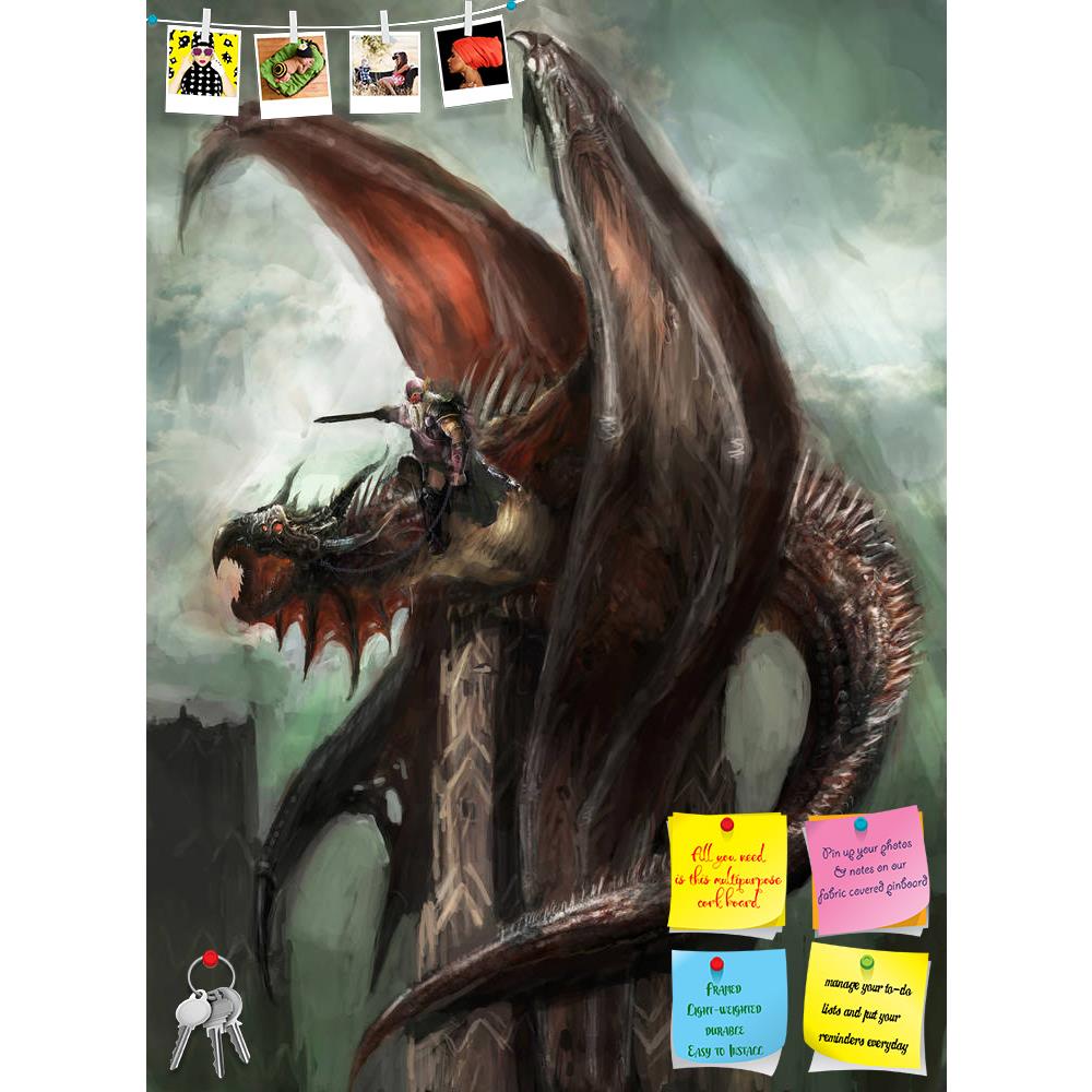ArtzFolio Dragon Rider Ready For Attack D1 Printed Bulletin Board Notice Pin Board Soft Board | Frameless-Bulletin Boards Frameless-AZSAO28591515BLB_FL_L-Image Code 5003507 Vishnu Image Folio Pvt Ltd, IC 5003507, ArtzFolio, Bulletin Boards Frameless, Fantasy, Fine Art Reprint, dragon, rider, ready, for, attack, d1, printed, bulletin, board, notice, pin, soft, frameless, ancient, animal, art, astrology, beast, burning, claw, decoration, flying, illustration, nest, symbol, tail, wings, knight, armor, feder, m