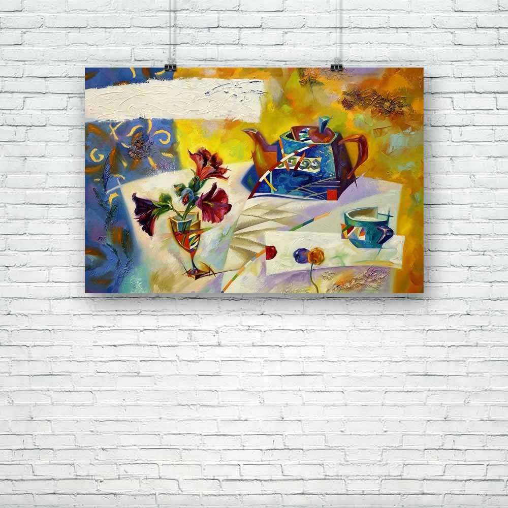 Artwork D10 Unframed Paper Poster-Paper Posters Unframed-POS_UN-IC 5003520 IC 5003520, Abstract Expressionism, Abstracts, Art and Paintings, Beverage, Fruit and Vegetable, Fruits, Kitchen, Modern Art, Paintings, Semi Abstract, Signs, Signs and Symbols, Wine, artwork, d10, unframed, paper, poster, oil, paints, picture, utensils, tea, coffee, plates, dishes, cup, teacup, still, life, cafe, house, cafeteria, abstract, art, canvas, colours, composition, design, flow, form, lines, marbled, mix, mixed, modern, mu