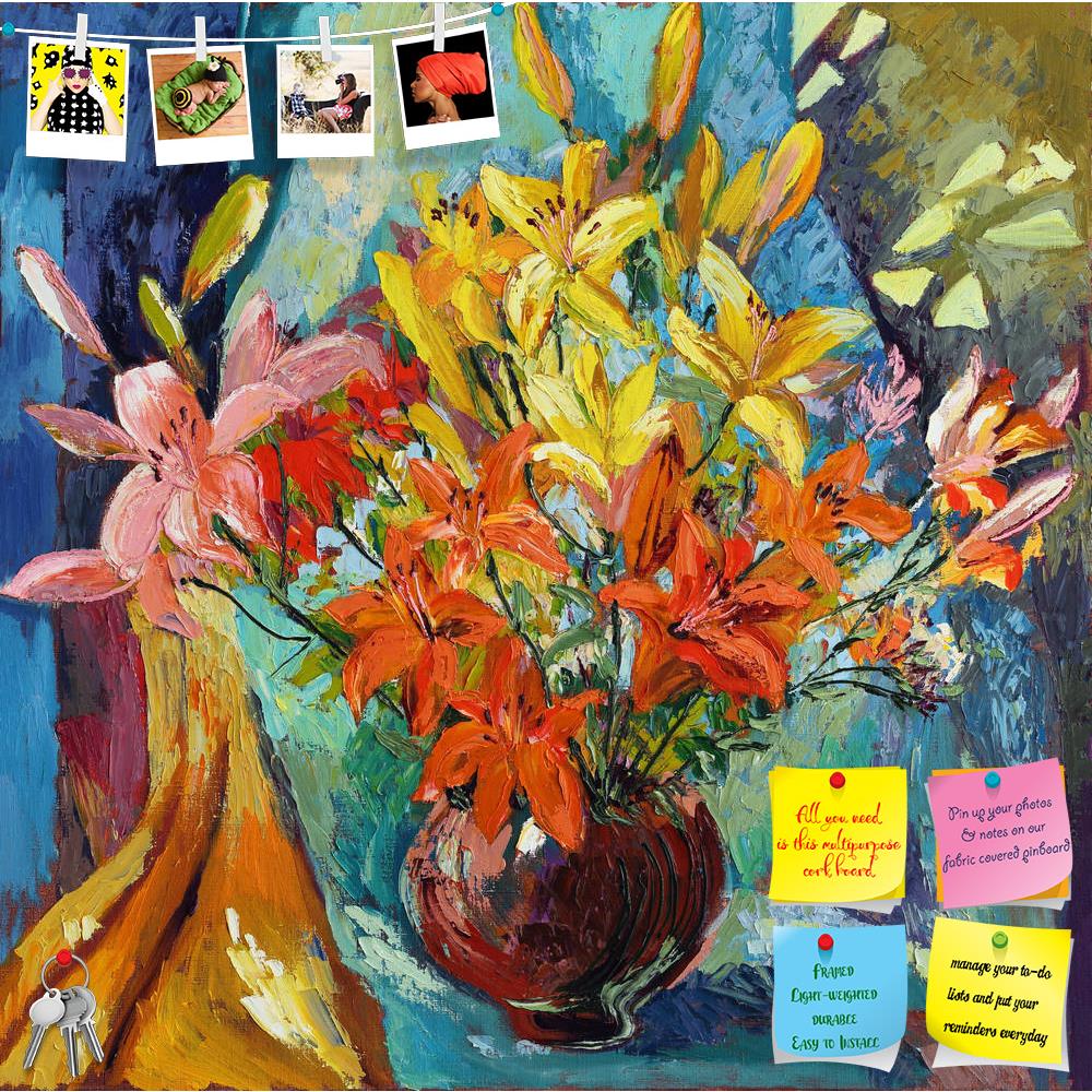 ArtzFolio Flower Pot Printed Bulletin Board Notice Pin Board Soft Board | Frameless-Bulletin Boards Frameless-AZSAO28698839BLB_FL_L-Image Code 5003522 Vishnu Image Folio Pvt Ltd, IC 5003522, ArtzFolio, Bulletin Boards Frameless, Floral, Still Life, Fine Art Reprint, flower, pot, printed, bulletin, board, notice, pin, soft, frameless, flowers, spring, summer, abstract, art, artwork, canvas, colours, composition, design, flow, form, lines, marbled, mix, mixed, modern, multicolor, oil, oils, paint, painting, p