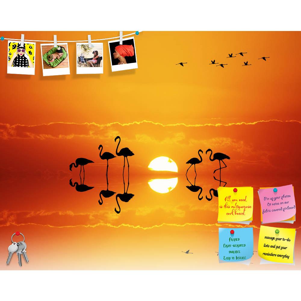 ArtzFolio Pink Flamingos At Sunset Printed Bulletin Board Notice Pin Board Soft Board | Frameless-Bulletin Boards Frameless-AZSAO28884358BLB_FL_L-Image Code 5003542 Vishnu Image Folio Pvt Ltd, IC 5003542, ArtzFolio, Bulletin Boards Frameless, Birds, Landscapes, Photography, pink, flamingos, at, sunset, printed, bulletin, board, notice, pin, soft, frameless, animal, colorful, flamingo, lake, national, nature, outdoor, outdoors, outside, reflection, scenery, scenic, sea, silhouette, sun, sundown, sunrise, vib