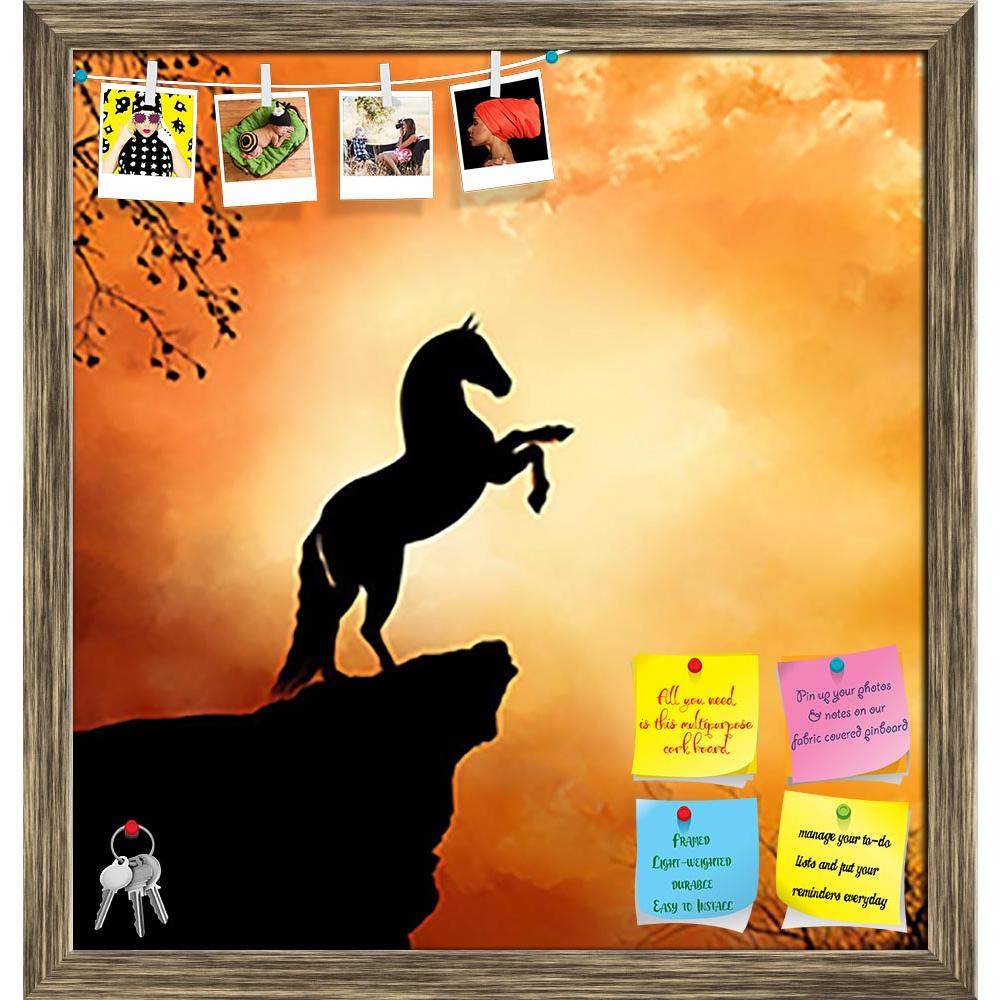ArtzFolio Wild Horse In A Hill Printed Bulletin Board Notice Pin Board Soft Board | Framed-Bulletin Boards Framed-AZSAO28919279BLB_FR_L-Image Code 5003545 Vishnu Image Folio Pvt Ltd, IC 5003545, ArtzFolio, Bulletin Boards Framed, Animals, Kids, Photography, wild, horse, in, a, hill, printed, bulletin, board, notice, pin, soft, framed, orange, sky, back, pin up board, push pin board, extra large cork board, big pin board, notice board, small bulletin board, cork board, wall notice board, giant cork board, bu