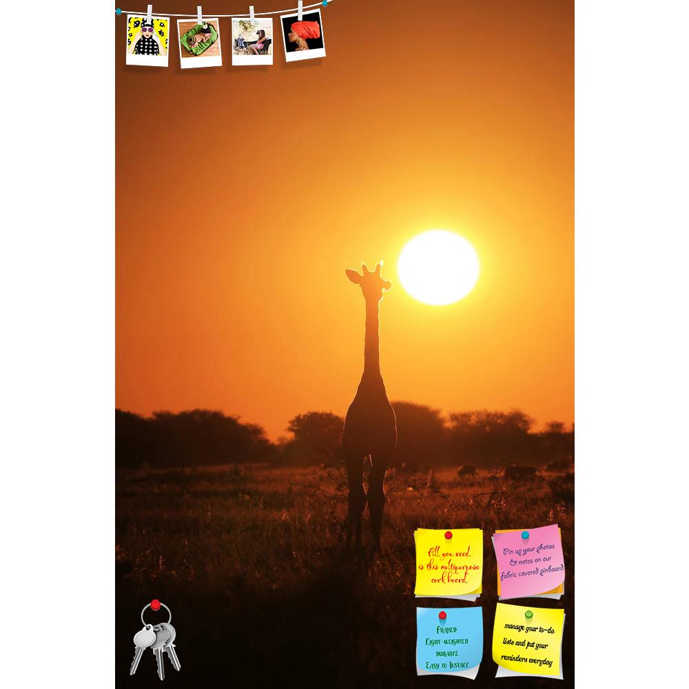 ArtzFolio Giraffe in Sunset Africa Printed Bulletin Board Notice Pin Board Soft Board | Frameless-Bulletin Boards Frameless-AZSAO29070853BLB_FL_L-Image Code 5003548 Vishnu Image Folio Pvt Ltd, IC 5003548, ArtzFolio, Bulletin Boards Frameless, Animals, Landscapes, Photography, giraffe, in, sunset, africa, printed, bulletin, board, notice, pin, soft, frameless, wildlife, background, from, tall, light, color, adorable, animal, antelope, beautiful, black, captivate, classic, colorful, cute, decorate, fantastic,