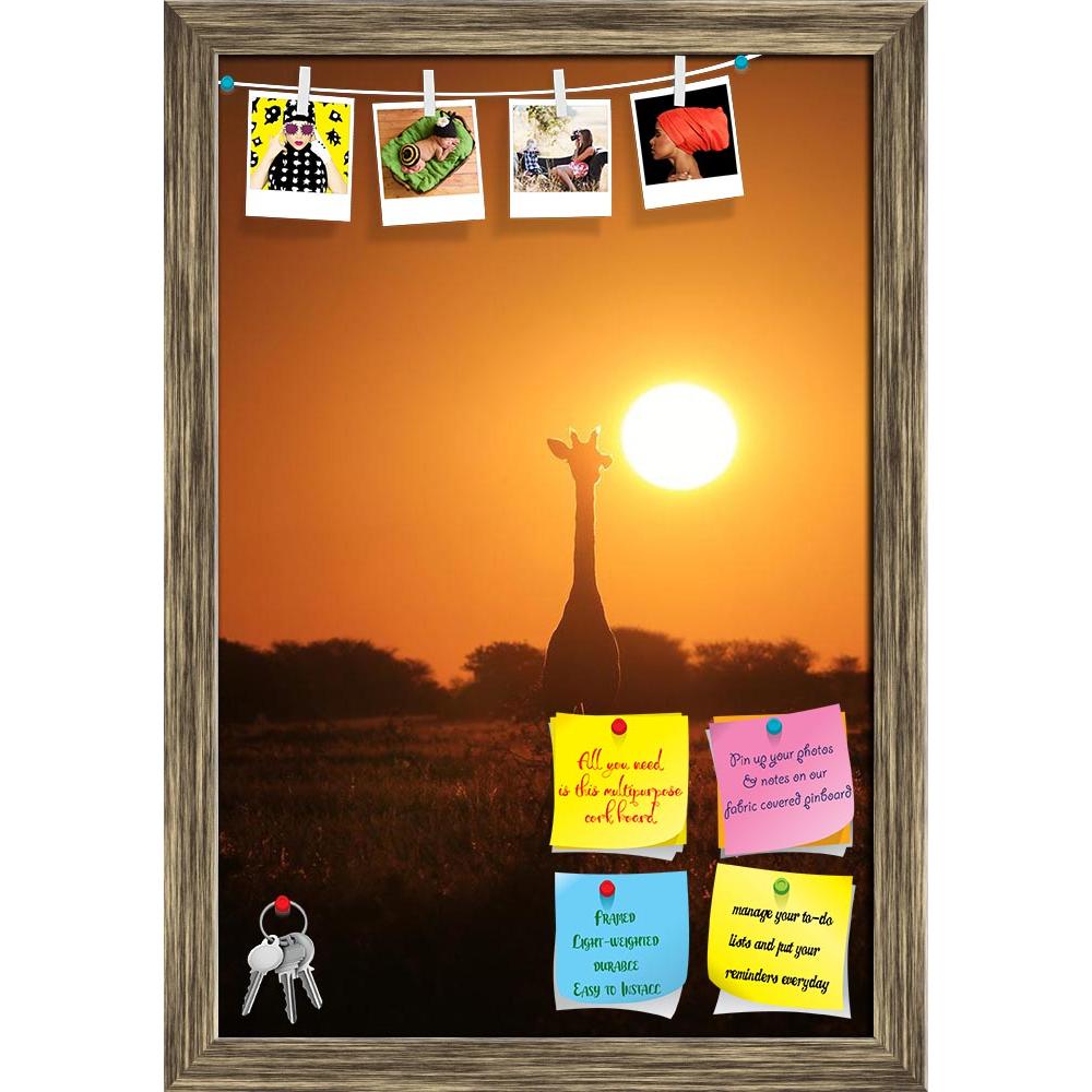 ArtzFolio Giraffe in Sunset Africa Printed Bulletin Board Notice Pin Board Soft Board | Framed-Bulletin Boards Framed-AZSAO29070853BLB_FR_L-Image Code 5003548 Vishnu Image Folio Pvt Ltd, IC 5003548, ArtzFolio, Bulletin Boards Framed, Animals, Landscapes, Photography, giraffe, in, sunset, africa, printed, bulletin, board, notice, pin, soft, framed, wildlife, background, from, tall, light, color, adorable, animal, antelope, beautiful, black, captivate, classic, colorful, cute, decorate, fantastic, free, freed