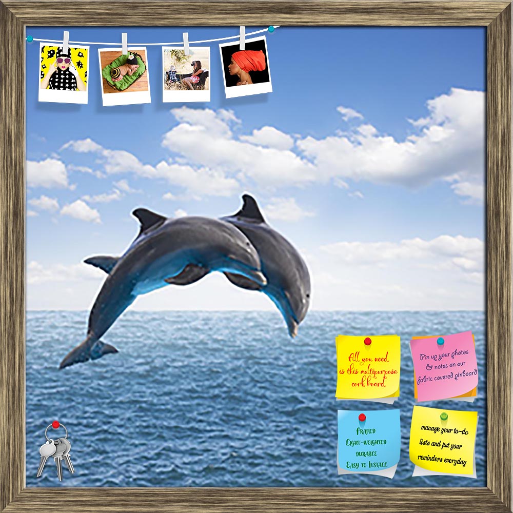ArtzFolio Two Jumping Dolphins Printed Bulletin Board Notice Pin Board Soft Board | Framed-Bulletin Boards Framed-AZSAO29072926BLB_FR_L-Image Code 5003549 Vishnu Image Folio Pvt Ltd, IC 5003549, ArtzFolio, Bulletin Boards Framed, Animals, Kids, Photography, two, jumping, dolphins, printed, bulletin, board, notice, pin, soft, framed, seascape, deep, ocean, waters, cloudscape, dolphin, sea, couple, nature, blue, sky, wave, wild, water, animal, jump, wildlife, waves, life, marine, swimming, beauty, beautiful, 