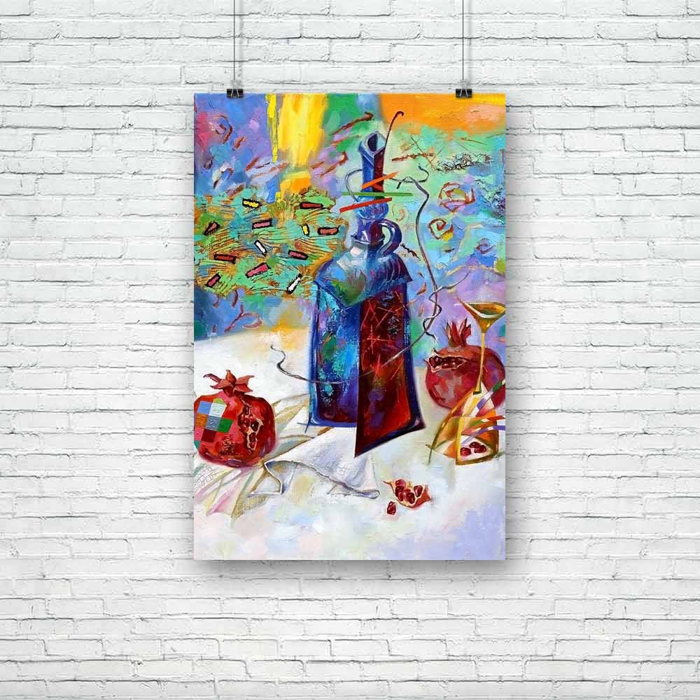 Kitchen Still Life D2 Unframed Paper Poster-Paper Posters Unframed-POS_UN-IC 5003550 IC 5003550, Abstract Expressionism, Abstracts, Art and Paintings, Beverage, Fruit and Vegetable, Fruits, Kitchen, Modern Art, Paintings, Semi Abstract, Signs, Signs and Symbols, Wine, still, life, d2, unframed, paper, poster, from, series, utensils, tea, coffee, plates, dishes, cup, teacup, cafe, house, cafeteria, abstract, art, artwork, canvas, colours, composition, design, flow, form, lines, marbled, mix, mixed, modern, m