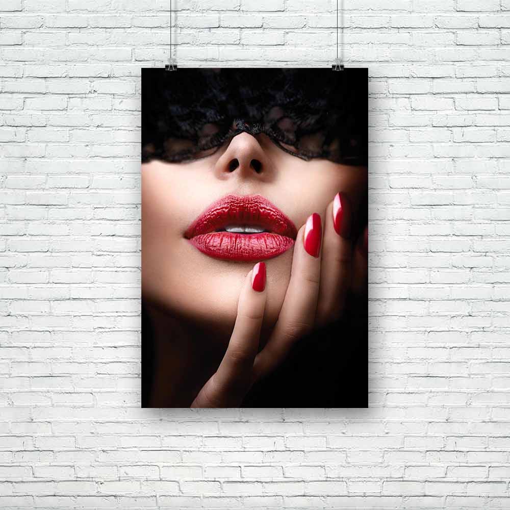 Woman With Black Lace Unframed Paper Poster-Paper Posters Unframed-POS_UN-IC 5003552 IC 5003552, Black, Black and White, Fantasy, Fashion, woman, with, lace, unframed, paper, poster, beautiful, beauty, blind, boudoir, bright, carnival, closeup, color, colour, dark, darkness, eyes, face, girl, glamour, hand, kiss, lady, light, lips, lipstick, luxury, make, up, makeup, manicure, mask, masquerade, model, mouth, mystery, nailpolish, nails, open, passion, perfect, polish, red, secret, skin, vertical, vivid, vogu