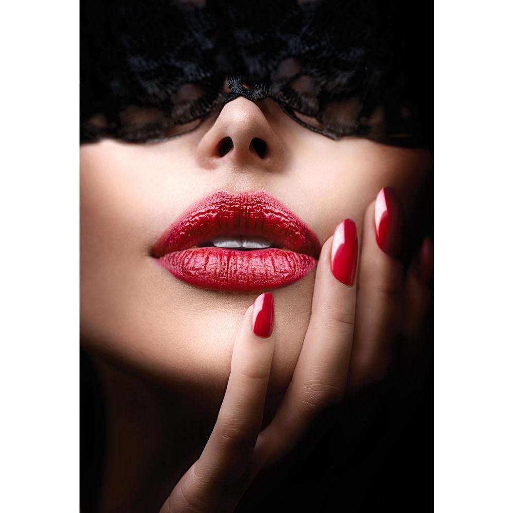 Beautiful Woman With Black Lace Canvas Painting Synthetic Frame-Paintings MDF Framing-AFF_FR-IC 5003552 IC 5003552, Black, Black and White, Fantasy, Fashion, beautiful, woman, with, lace, canvas, painting, synthetic, frame, beauty, blind, boudoir, bright, carnival, closeup, color, colour, dark, darkness, eyes, face, girl, glamour, hand, kiss, lady, light, lips, lipstick, luxury, make, up, makeup, manicure, mask, masquerade, model, mouth, mystery, nailpolish, nails, open, passion, perfect, polish, red, secre