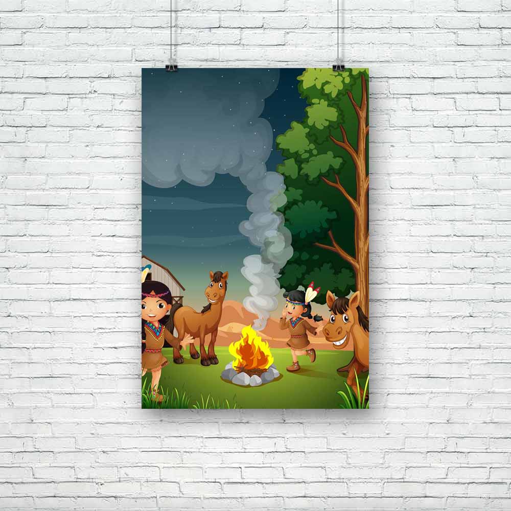 Farm With Indian Girls Unframed Paper Poster-Paper Posters Unframed-POS_UN-IC 5003554 IC 5003554, Animals, Animated Cartoons, Baby, Caricature, Cartoons, Children, Culture, Dance, Digital, Digital Art, Drawing, Ethnic, Graphic, Illustrations, Indian, Kids, Landscapes, Music and Dance, People, Scenic, Traditional, Tribal, Wooden, World Culture, farm, with, girls, unframed, paper, poster, barn, burning, camp, campfire, camping, cartoon, creature, dancing, farmhouse, farming, female, fire, flame, flaming, gree