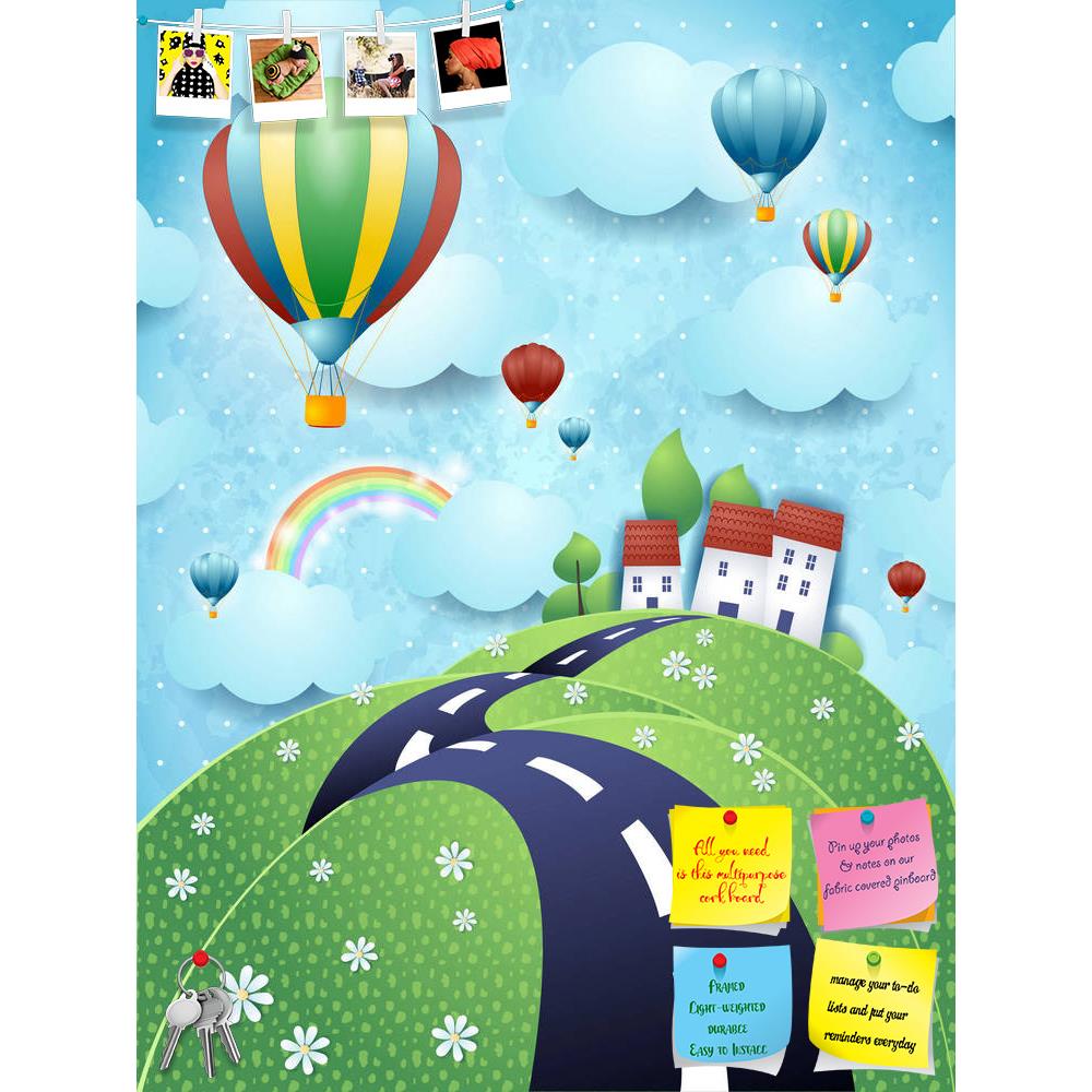 ArtzFolio Fantasy Landscape With Road & Hot Air Balloons Printed Bulletin Board Notice Pin Board Soft Board | Frameless-Bulletin Boards Frameless-AZSAO29121108BLB_FL_L-Image Code 5003557 Vishnu Image Folio Pvt Ltd, IC 5003557, ArtzFolio, Bulletin Boards Frameless, Kids, Digital Art, fantasy, landscape, with, road, hot, air, balloons, printed, bulletin, board, notice, pin, soft, frameless, pin up board, push pin board, extra large cork board, big pin board, notice board, small bulletin board, cork board, wal