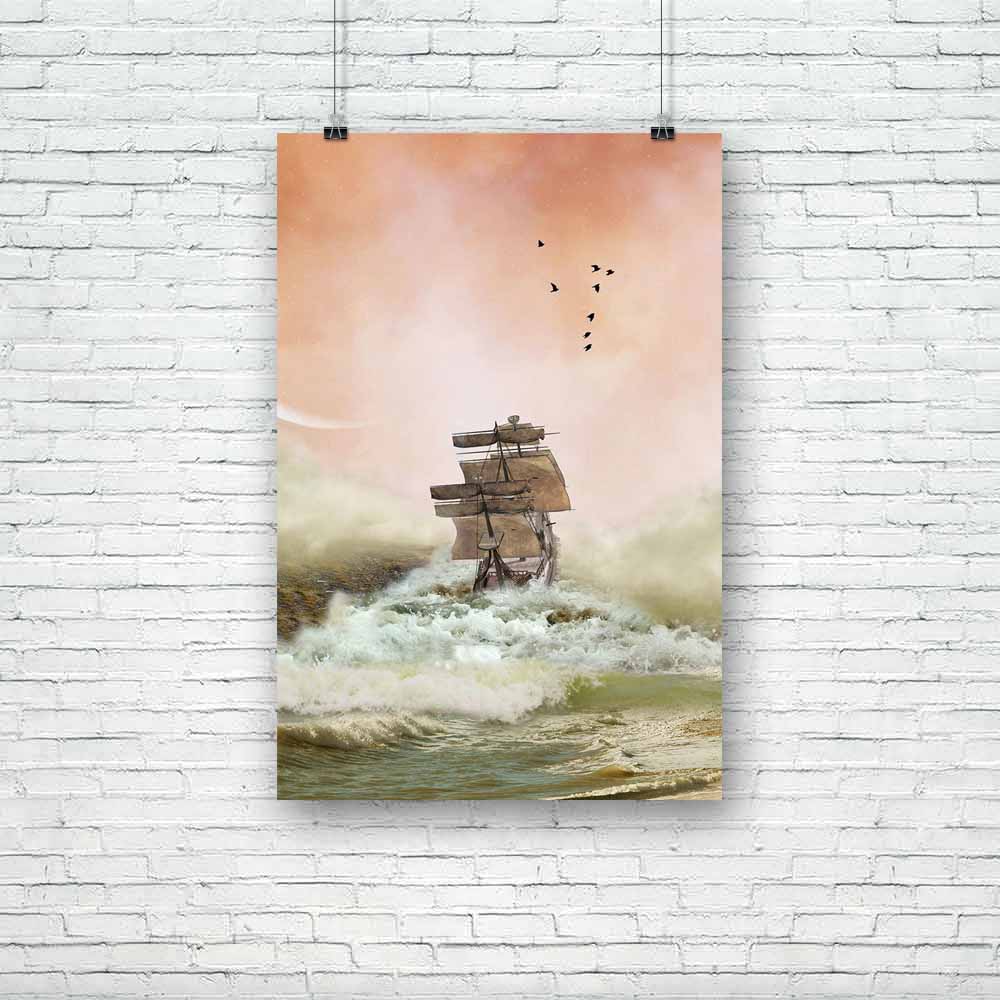 Ocean With Boat Unframed Paper Poster-Paper Posters Unframed-POS_UN-IC 5003562 IC 5003562, Art and Paintings, Boats, Books, Digital, Digital Art, Fantasy, Graphic, Landscapes, Nature, Nautical, Scenic, Wooden, ocean, with, boat, unframed, paper, poster, pirate, ship, amazing, art, backdrops, background, cloud, dream, dreamy, fae, fairy, fairytale, landscape, magic, manipulation, mist, misty, moon, outdoor, peaceful, scenario, scene, scrapbook, sky, tales, waves, wood, artzfolio, posters, wall posters, poste