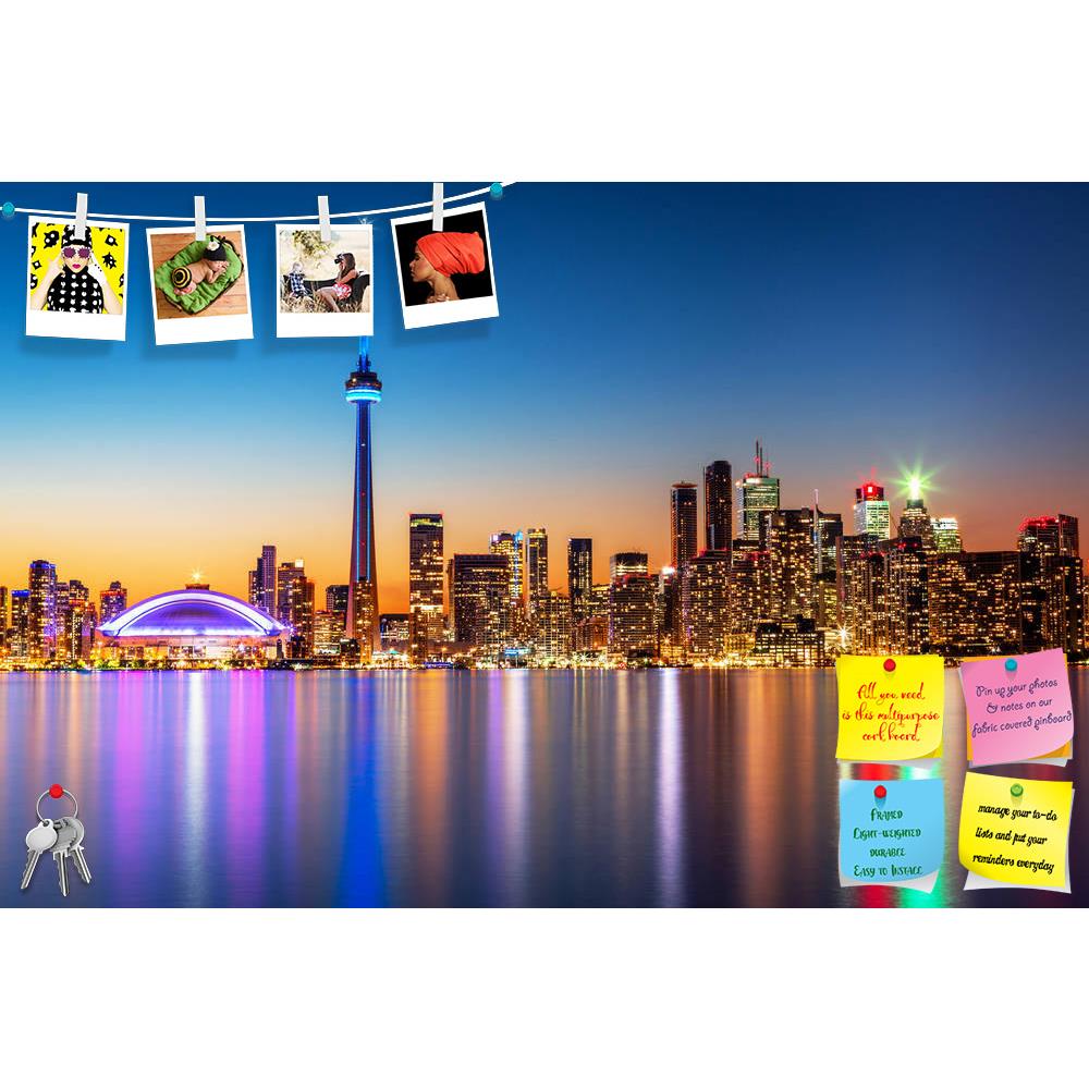 ArtzFolio Skyline At Dusk From Toronto Island Park, Canada Printed Bulletin Board Notice Pin Board Soft Board | Frameless-Bulletin Boards Frameless-AZSAO29200992BLB_FL_L-Image Code 5003572 Vishnu Image Folio Pvt Ltd, IC 5003572, ArtzFolio, Bulletin Boards Frameless, Places, Photography, skyline, at, dusk, from, toronto, island, park, canada, printed, bulletin, board, notice, pin, soft, frameless, viewed, downtown, attraction, bay, buildings, business, center, city, cityscape, clear, colorful, colors, dome, 