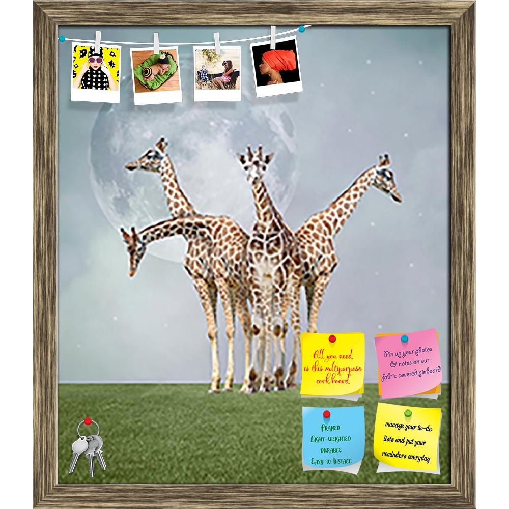 ArtzFolio Giraffes Printed Bulletin Board Notice Pin Board Soft Board | Framed-Bulletin Boards Framed-AZSAO29225850BLB_FR_L-Image Code 5003575 Vishnu Image Folio Pvt Ltd, IC 5003575, ArtzFolio, Bulletin Boards Framed, Animals, Conceptual, Kids, Fine Art Reprint, giraffes, printed, bulletin, board, notice, pin, soft, framed, surreal, land, pin up board, push pin board, extra large cork board, big pin board, notice board, small bulletin board, cork board, wall notice board, giant cork board, bulletin board, o