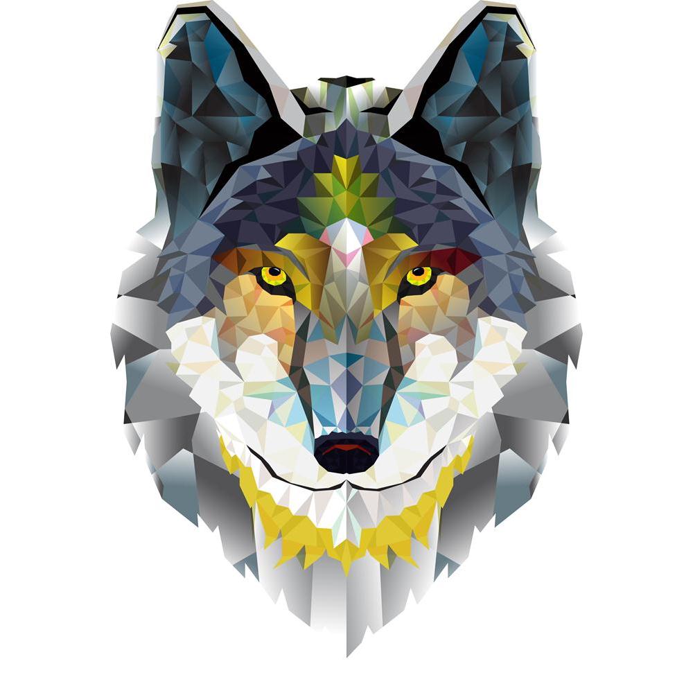 Pitaara Box Wolf Head Peel & Stick Vinyl Wall Sticker-Laminated Wall Stickers-PBART29269677LAM_UN_L-Image Code 5003579 Vishnu Image Folio Pvt Ltd, IC 5003579, Pitaara Box, Laminated Wall Stickers, Abstract, Animals, Kids, Digital Art, wolf, head, peel, stick, vinyl, wall, sticker, geometric, pattern, animal, armory, arms, art, artistic, beast, black, cartoon, circus, club, coyote, cute, dog, drawing, element, emblem, eyes, face, fauna, fur, howling, husky, icon, isolated, jackal, line, mascot, print, realis
