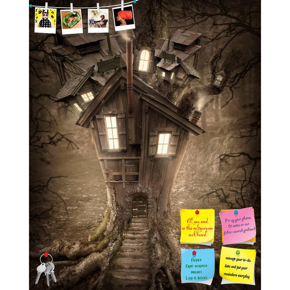 ArtzFolio Fantasy Tree House D2 Printed Bulletin Board Notice Pin Board Soft Board | Frameless-Bulletin Boards Frameless-AZSAO29275377BLB_FL_L-Image Code 5003582 Vishnu Image Folio Pvt Ltd, IC 5003582, ArtzFolio, Bulletin Boards Frameless, Conceptual, Kids, Digital Art, fantasy, tree, house, d2, printed, bulletin, board, notice, pin, soft, frameless, light, forest, magic, surreal, dreams, lantern, door, outdoor, windows, way, shine, fog, green, darkness, bright, night, dark, wood, leaves, dreamy, adventure,