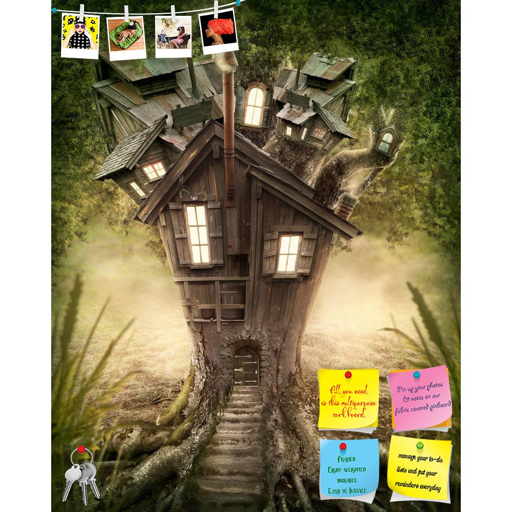 ArtzFolio Fantasy Tree House In Forest D3 Printed Bulletin Board Notice Pin Board Soft Board | Frameless-Bulletin Boards Frameless-AZSAO29275378BLB_FL_L-Image Code 5003583 Vishnu Image Folio Pvt Ltd, IC 5003583, ArtzFolio, Bulletin Boards Frameless, Conceptual, Kids, Digital Art, fantasy, tree, house, in, forest, d3, printed, bulletin, board, notice, pin, soft, frameless, magic, surreal, dreams, light, lantern, door, outdoor, windows, way, shine, fog, green, darkness, bright, night, dark, wood, leaves, drea