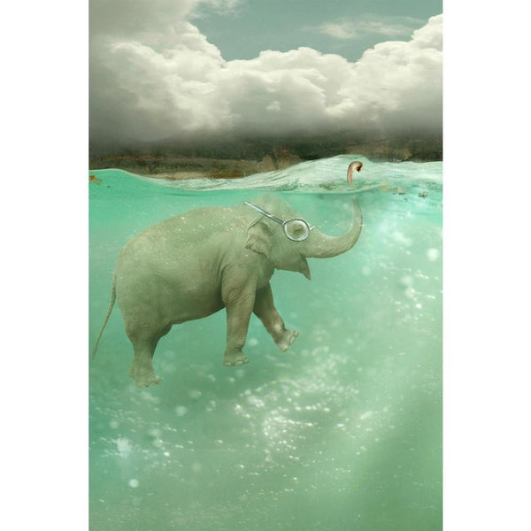 Funny Elephant Swimmer Unframed Paper Poster-Paper Posters Unframed-POS_UN-IC 5003590 IC 5003590, Conceptual, Fantasy, Illustrations, Landscapes, Realism, Scenic, Surrealism, funny, elephant, swimmer, unframed, paper, wall, poster, artistic, background, bubble, cloud, cloudy, colorful, concept, creativity, diving, mask, fun, happiness, illustration, illustrative, imagination, imagine, landscape, mammal, originality, pachyderm, ray, of, light, sky, sub, surreal, surrealist, swimming, trunk, underwater, uniqu