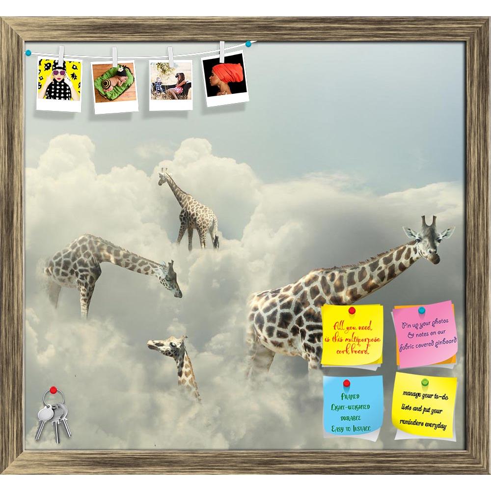 ArtzFolio Four Giraffe Walking In The Clouds Printed Bulletin Board Notice Pin Board Soft Board | Framed-Bulletin Boards Framed-AZSAO29308047BLB_FR_L-Image Code 5003592 Vishnu Image Folio Pvt Ltd, IC 5003592, ArtzFolio, Bulletin Boards Framed, Animals, Conceptual, Kids, Photography, four, giraffe, walking, in, the, clouds, printed, bulletin, board, notice, pin, soft, framed, surreal, image, representing, animal, cloud, cloudy, sky, black, colorful, surrealist, surrealism, art, artistic, illustrative, elegan