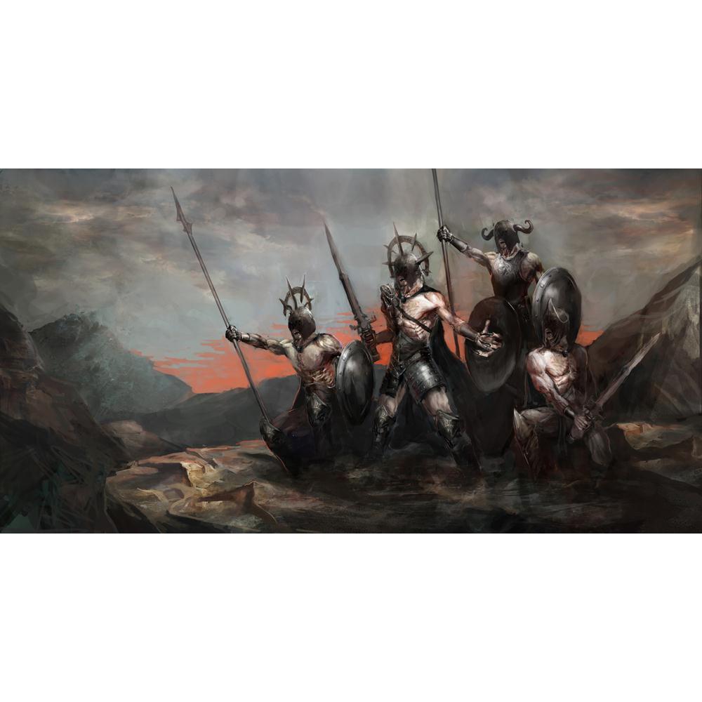 General Leading His Army In War Canvas Painting Synthetic Frame-Paintings MDF Framing-AFF_FR-IC 5003598 IC 5003598, Ancient, Art and Paintings, Fantasy, Historical, Illustrations, Medieval, Vintage, general, leading, his, army, in, war, canvas, painting, synthetic, frame, warrior, art, orc, armour, attack, battle, charge, creature, dark, equipment, fight, fighter, force, illustration, infantry, lead, leader, poster, power, soldier, swing, undead, wallpaper, artzfolio, wall decor for living room, wall frames