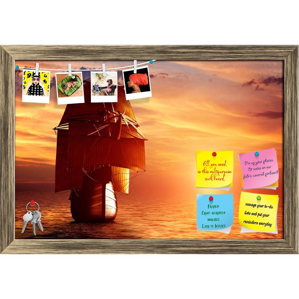 ArtzFolio Ancient Pirate Ship Sailing On The Ocean At Sunset D2 Printed Bulletin Board Notice Pin Board Soft Board | Framed-Bulletin Boards Framed-AZSAO29471214BLB_FR_L-Image Code 5003604 Vishnu Image Folio Pvt Ltd, IC 5003604, ArtzFolio, Bulletin Boards Framed, Landscapes, Photography, ancient, pirate, ship, sailing, on, the, ocean, at, sunset, d2, printed, bulletin, board, notice, pin, soft, framed, full, sail, sea, classic, vessel, adventure, nautical, historic, sailboat, cruise, transportation, water, b
