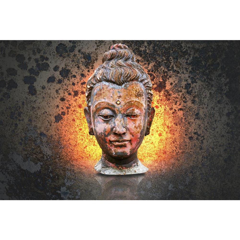 Head Of Buddha Canvas Painting Synthetic Frame-Paintings MDF Framing-AFF_FR-IC 5003607 IC 5003607, Ancient, Art and Paintings, Asian, Automobiles, Buddhism, Chinese, Culture, Decorative, Ethnic, God Buddha, Historical, Illustrations, Indian, Individuals, Japanese, Marble and Stone, Medieval, Portraits, Religion, Religious, Signs and Symbols, Spiritual, Symbols, Traditional, Transportation, Travel, Tribal, Vehicles, Vintage, World Culture, head, of, buddha, canvas, painting, synthetic, frame, art, asia, back