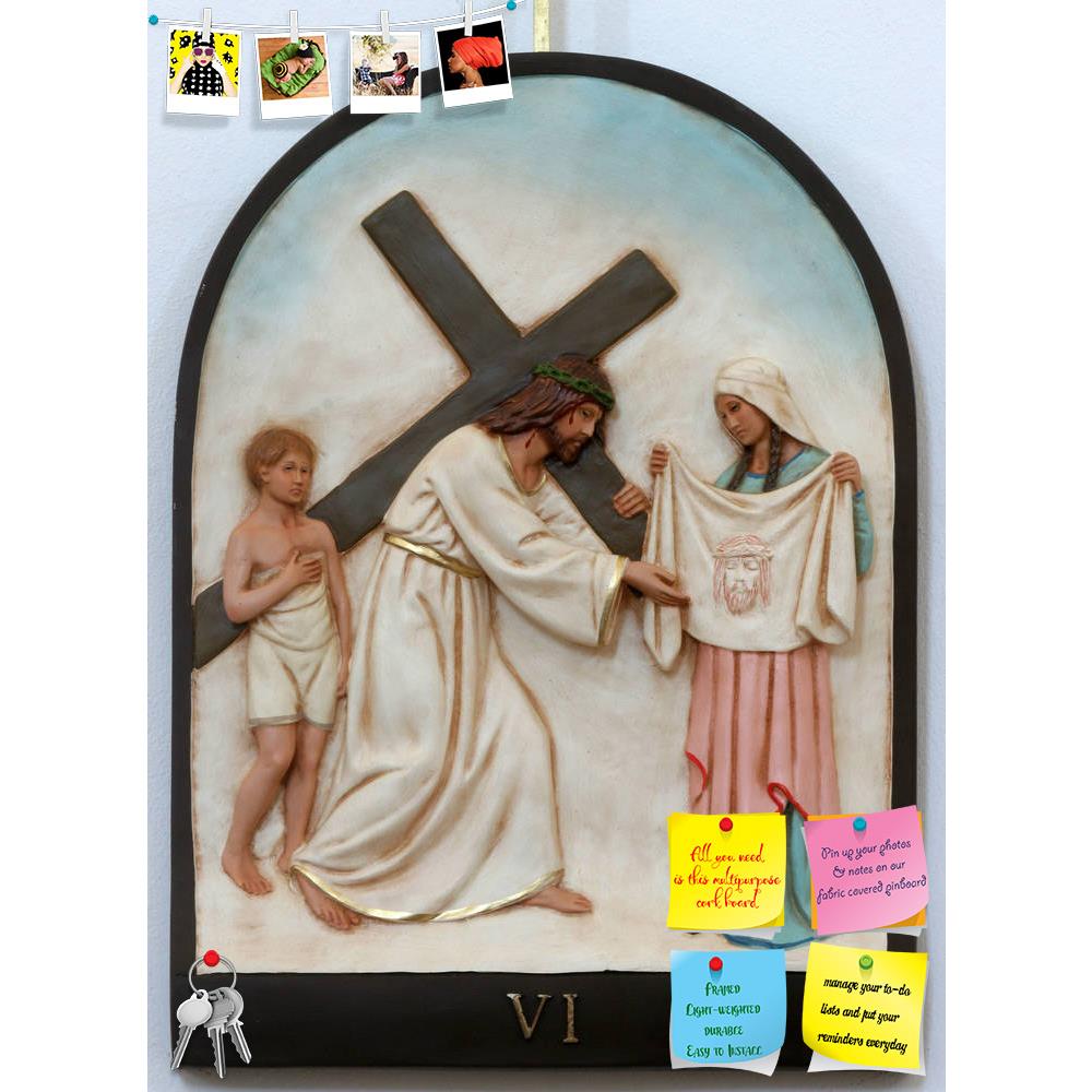 ArtzFolio 6th Station Of Cross Veronica Wipes Face Of Jesus D2 Printed Bulletin Board Notice Pin Board Soft Board | Frameless-Bulletin Boards Frameless-AZSAO29603758BLB_FL_L-Image Code 5003611 Vishnu Image Folio Pvt Ltd, IC 5003611, ArtzFolio, Bulletin Boards Frameless, Religious, Photography, 6th, station, of, cross, veronica, wipes, face, jesus, d2, printed, bulletin, board, notice, pin, soft, frameless, stations, pin up board, push pin board, extra large cork board, big pin board, notice board, small bul