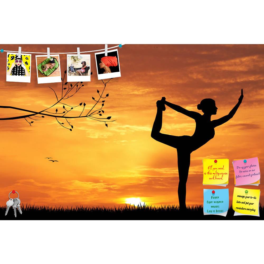 ArtzFolio Woman Doing Yoga At Sunset Printed Bulletin Board Notice Pin Board Soft Board | Frameless-Bulletin Boards Frameless-AZSAO29624945BLB_FL_L-Image Code 5003613 Vishnu Image Folio Pvt Ltd, IC 5003613, ArtzFolio, Bulletin Boards Frameless, Landscapes, Traditional, Photography, woman, doing, yoga, at, sunset, printed, bulletin, board, notice, pin, soft, frameless, active, body, energy, exercise, female, fitness, illustration, lifestyle, meditation, morning, natural, nature, pose, poses, relax, relaxatio