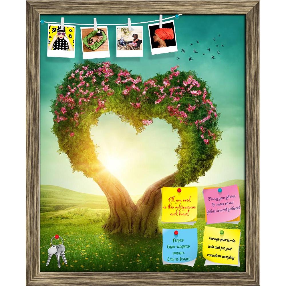 ArtzFolio Heart Shaped Tree D1 Printed Bulletin Board Notice Pin Board Soft Board | Framed-Bulletin Boards Framed-AZSAO29685136BLB_FR_L-Image Code 5003615 Vishnu Image Folio Pvt Ltd, IC 5003615, ArtzFolio, Bulletin Boards Framed, Fantasy, Kids, Landscapes, Digital Art, heart, shaped, tree, d1, printed, bulletin, board, notice, pin, soft, framed, meadow, wood, wooden, love, green, sky, blue, bird, flowers, grass, symbol, idea, concept, forest, magic, dreams, tale, fog, big, outdoor, leaves, dreamy, adventure