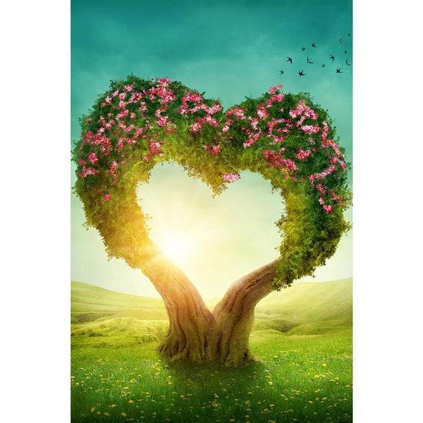Heart Shaped Tree D2 Unframed Paper Poster-Paper Posters Unframed-POS_UN-IC 5003615 IC 5003615, Art and Paintings, Birds, Botanical, Fantasy, Floral, Flowers, Hearts, Landscapes, Love, Nature, Romance, Scenic, Signs and Symbols, Surrealism, Symbols, Wooden, heart, shaped, tree, d2, unframed, paper, wall, poster, landscape, fairy, enchanted, forest, symbol, shape, imagine, amor, tale, dream, natural, adventure, big, bird, blue, bright, concept, darkness, day, deep, dreams, dreamy, fairytale, fog, grass, gree